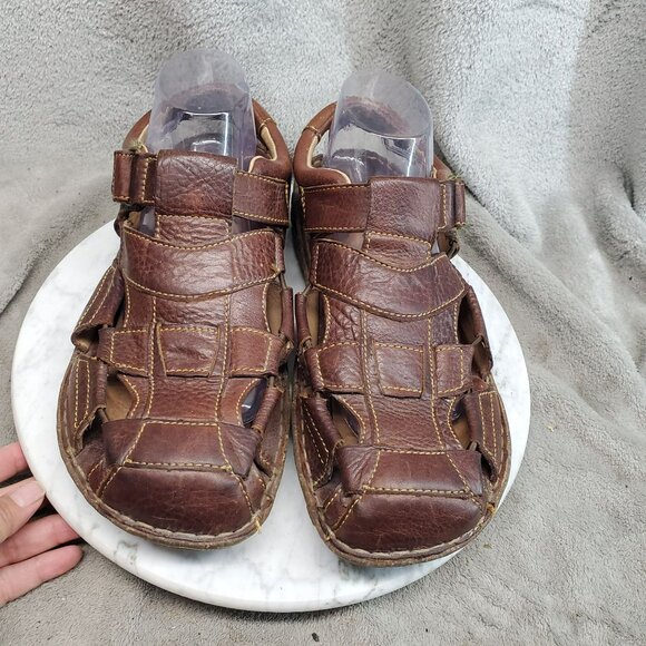 Born Shoes Mens Size 9 M/W Brown Leather Cabot III Sandals - Picture 7 of 9